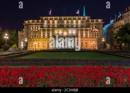 L'Assemblea della Città di Belgrado, capitale della Serbia, ex residenza reale del 'Vecchio Palazzo' costruita nel 1884 Foto Stock