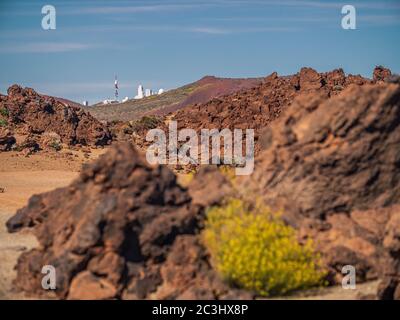 L'osservatorio del cielo Teide a Tenerife Foto Stock