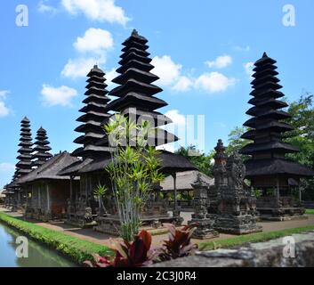 Taman Ayun Temple Mengwi Bali è uno dei siti patrimonio culturale dell'umanità dell'UNESCO a Bali. Il grande tempio di Mengwi, Bali, Indonesia, Sud-est asiatico Foto Stock