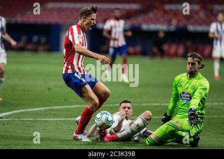 Madrid, Spagna. 20 Giugno 2020. DURANTE IL MATH ATLETICO DE MADRID CONTRO IL REAL VALLADOLID ALLO STADIO WANDA METROLITANO. SABATO, 20 GIUGNO 2020. Credit: STAMPA CORDON/Alamy Live News Foto Stock