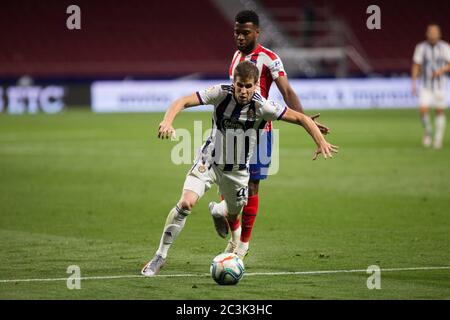 Madrid, Spagna. 20 Giugno 2020. DURANTE IL MATH ATLETICO DE MADRID CONTRO IL REAL VALLADOLID ALLO STADIO WANDA METROLITANO. SABATO, 20 GIUGNO 2020. Credit: STAMPA CORDON/Alamy Live News Foto Stock
