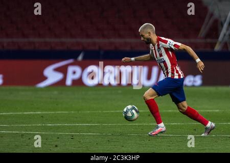 Madrid, Spagna. 20 Giugno 2020. DURANTE IL MATH ATLETICO DE MADRID CONTRO IL REAL VALLADOLID ALLO STADIO WANDA METROLITANO. SABATO, 20 GIUGNO 2020. Credit: STAMPA CORDON/Alamy Live News Foto Stock