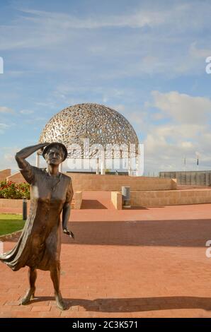 Il memoriale di HMAS Sydney che combatté una battaglia con la nave tedesca HSK Kormoran nel 1941. Molti sono stati salvati da Kormoran, ma tutto l'equipaggio di Sydney annegò Foto Stock