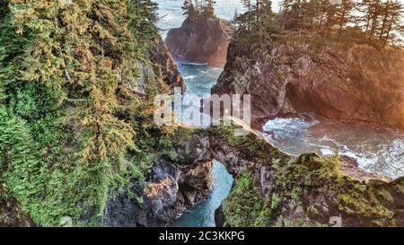 Splendida vista sul parco statale Samuel H Boardman Oregon Foto Stock