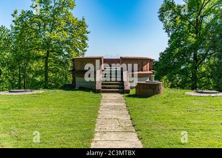 Visita Markdorf sul lago di Costanza con una splendida vista sulle Alpi Foto Stock