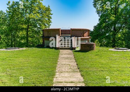 Visita Markdorf sul lago di Costanza con una splendida vista sulle Alpi Foto Stock