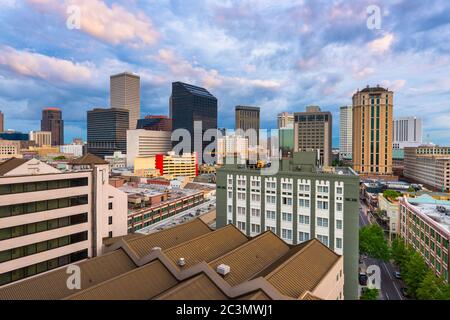 New Orleans, Louisiana, Stati Uniti d'America Central Business District skyline. Foto Stock