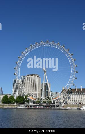 London Eye, Westminster, Londra, Regno Unito Foto Stock