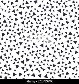 Motivo senza giunture di piccoli elementi geometrici casuali. Illustrazione Vettoriale