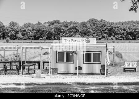 Bhumi Farms, stand fattoria a East Hampton, NY Foto Stock