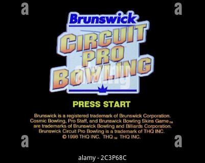 Brunswick Circuit Pro Bowling - Sony PlayStation 1 PSX - solo per uso editoriale Foto Stock