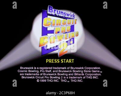 Brunswick Circuit Pro Bowling 2 - Sony PlayStation 1 PSX - solo per uso editoriale Foto Stock