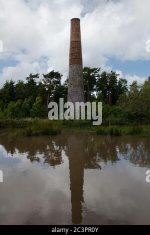 Miniera di piombo, East Harptree, Somerset, Regno Unito Foto Stock