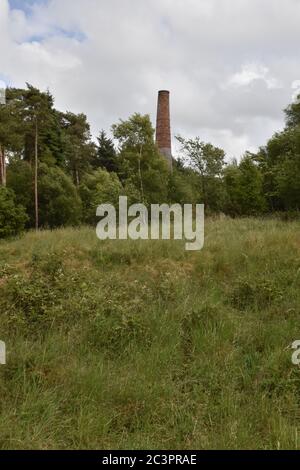 Smitham Chimney, East Harptree Woods, Somerset, Regno Unito Foto Stock