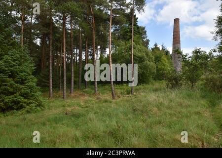 Smitham Chimney, East Harptree Woods, Somerset, Regno Unito Foto Stock