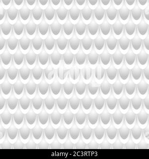 Scala in argento motivo senza cuciture per stampa, tessuto o tessuto. Pesce bianco scale sfondo. Illustrazione vettoriale Illustrazione Vettoriale
