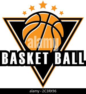 basket pallina club logo disegni, sport logo concorrenza buono per lo sport logo marchio Illustrazione Vettoriale
