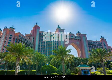 Dubai, Emirati Arabi Uniti, 25 Gennaio 2020: Atlantis hotel at Palm Jumeirah Foto Stock