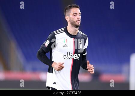Roma. Italia. 17 giugno 2020. Finale della Coppa Italia. SSC Napoli vs Juventus FC . Rodrigo Bentancur di Juventus FC . Foto Stock