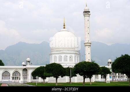 Santuario di Hazratbal (luogo maestoso) Srinagar, Jammu an Kashmir, India Foto Stock