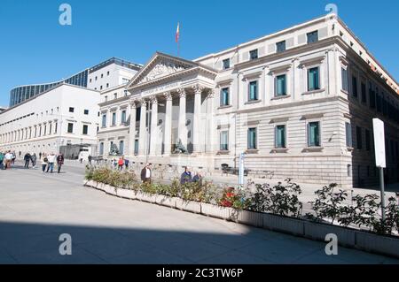 Congresso dei Deputati. Madrid, Spagna Foto Stock