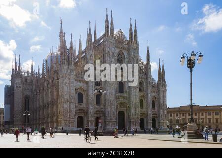 Il Duomo di Milano e il Duomo di Milano, Italia Foto Stock