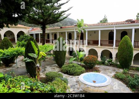 Monastero Santo di Agios Neophytos vicino al villaggio di Tala, Cipro Foto Stock