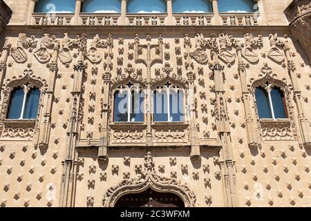 Palazzo dell'abalquinto a Baeza. Città rinascimentale in provincia di Jaen. Sito patrimonio dell'umanità. Andalusia, Spagna. Ora è International Universit Foto Stock