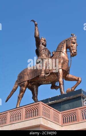 Statua di Chhatrapati Shivaji Maharaj Foto Stock