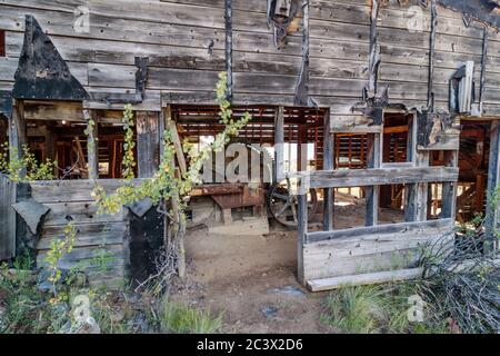 Vecchia miniera d'argento vicino a Creede Colorado Foto Stock