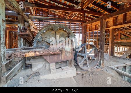 Vecchia miniera d'argento vicino a Creede Colorado Foto Stock