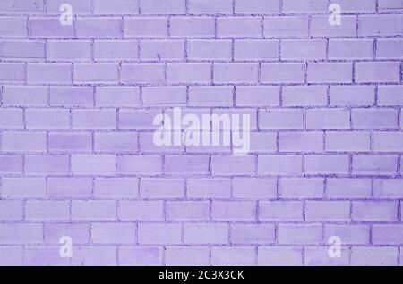 Dettaglio muratura dipinta viola Foto Stock