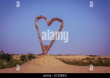 Love Lake Dubai luoghi romantici da visitare a Dubai Emirati Arabi Uniti Foto Stock