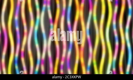 Teoria artistica della stringa fisica visualizzazione con onde quantiche - Abstract trama di fondo Foto Stock