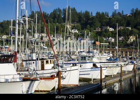 Porto di pesca in Astoria Foto Stock