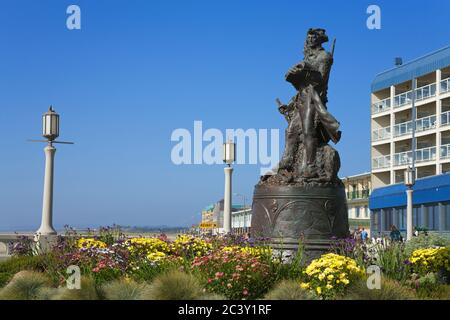 Lewis & Clark fine del sentiero un monumento in mare Foto Stock