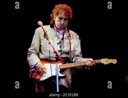 Bob Dylan al Phoenix Festival in Oxfordshire, Regno Unito 1995 Foto Stock