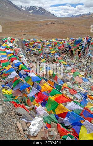 Baralacha la sull'autostrada Leh-Manali Foto Stock