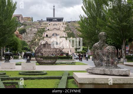 La Cascade, il Museo Cafesjiano di Arte moderna, Yerevan, Armenia Foto Stock