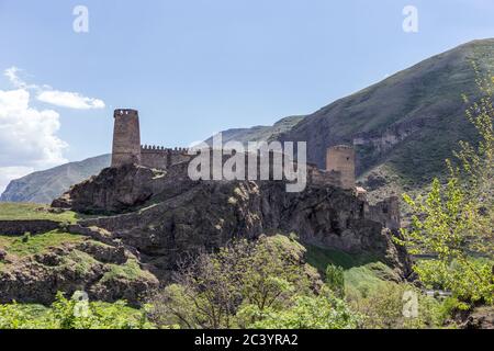 Fortezza di Khertvisi, Georgia meridionale, regione di Meskheti, Georgia. Foto Stock