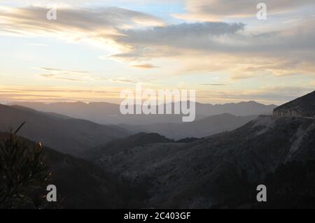Spanien Impressionen Ronda Andalusien Gebirge Foto Stock