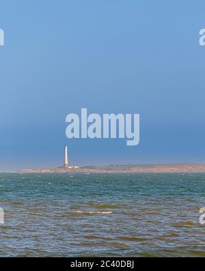 Lungamente distante tiro l'isola di lobos paesaggio, punta del este, uruguay Foto Stock