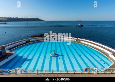 Tinning Lido; Plymouth Sound; Devon; UK Foto Stock