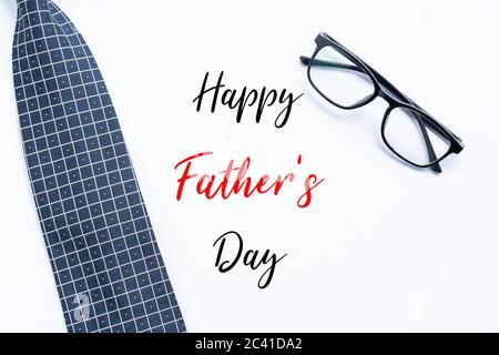 Auguri di buon giorno del Padre con cravatta Foto Stock