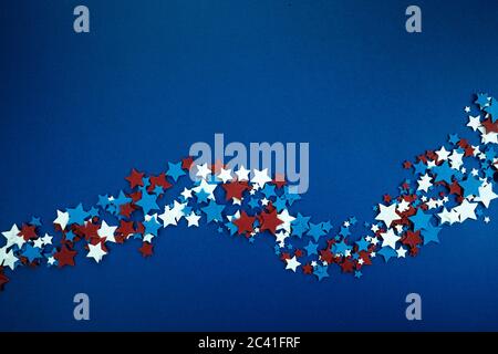Sfondo del 4 luglio. Giornata americana indipendente Foto Stock