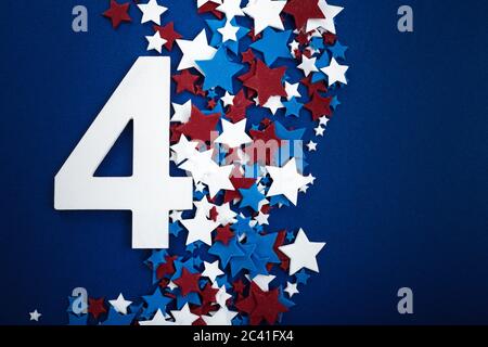 Sfondo del 4 luglio. Giornata americana indipendente Foto Stock