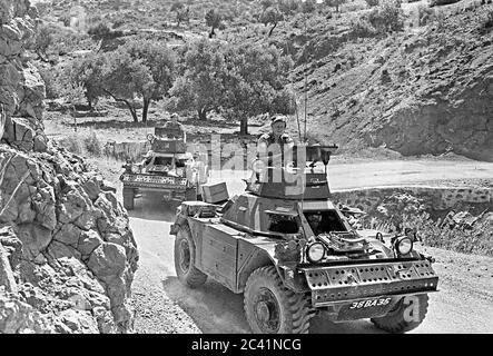 Daimler furetto esercito auto blindata in missione ONU, cipro 1963 Foto Stock