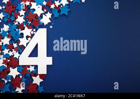 Sfondo del 4 luglio. Giornata americana indipendente Foto Stock