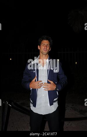 MIAMI BEACH, FL - 26 MARZO 2008 :il tennista professionista Novak Djokovic arriva alla festa dei giocatori Sony Ericsson al nightclub Opium 26 Marzo 2008 a Miami Beach, Florida persone: Novak Djokovic Credit: Storms Media Group/Alamy Live News Foto Stock