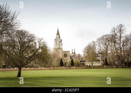 parco e area giochi del Merton College. Oxford University, Oxford, Inghilterra Foto Stock